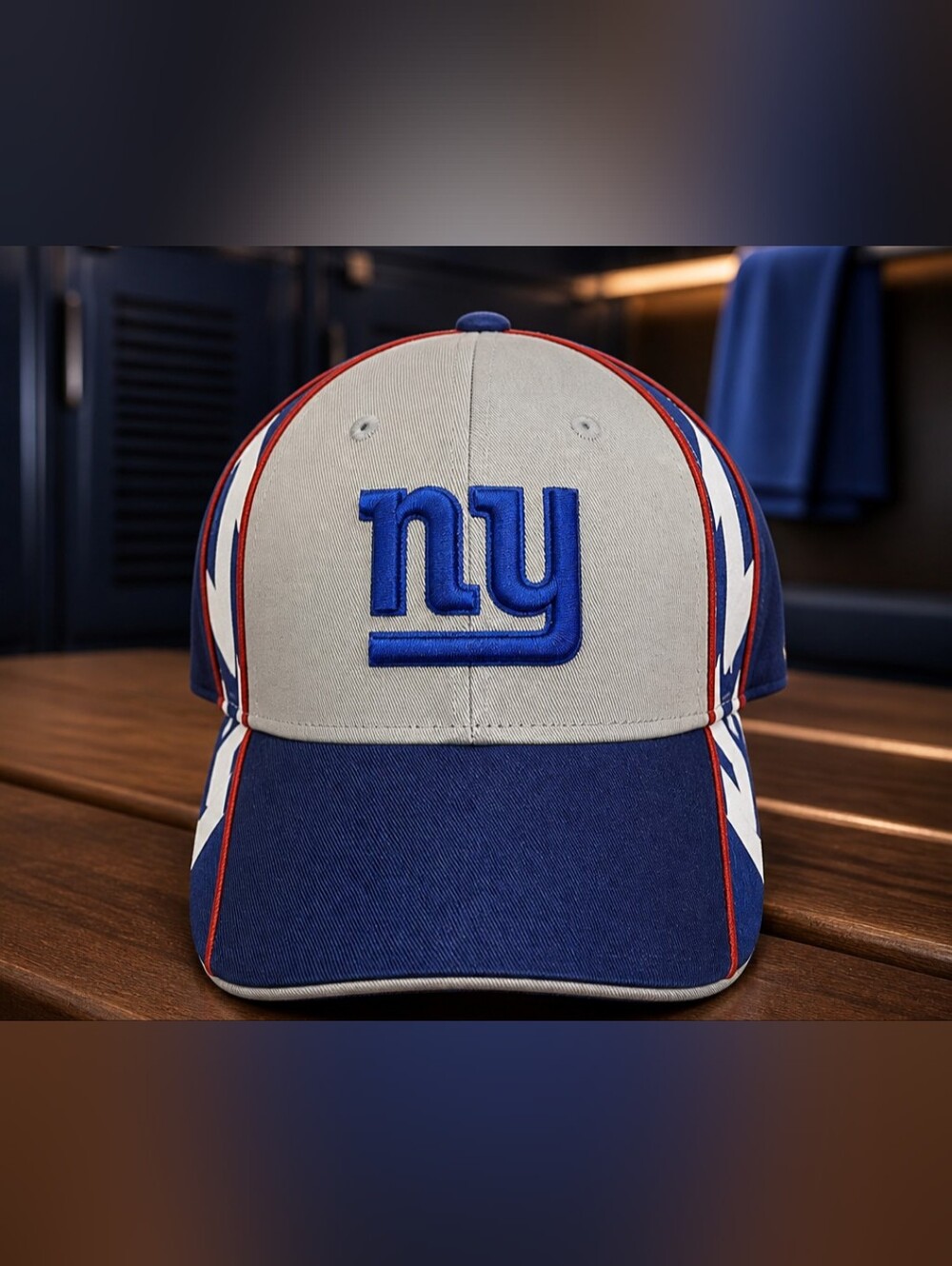 New York Giants Reebok NFL Cap Hat NWT Blue Adjustable Embroidered NY on Front